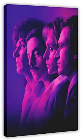 KOURT Bohemian Rhapsody Poster Klassische Filme 1 Leinwand Poster Schlafzimmer Dekor Sport Landschaft Büro Zimmer Dekor Geschenkrahmen 40 x 60 cm