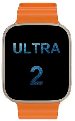 YICEJUAN Reloj inteligente T800 Ultra 2 2023 para hombres y mujeres, 2.3 pulgadas, pantalla táctil completa, monitor de salud, llamadas BT (naranja)