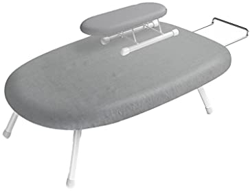 Asse da stiro Pro Asse da stiro pieghevole for uso domestico, ferro telescopico e asse da stiro da tavolo con polsino caldo piccolo for cucito Stanza artigianale Dormitorio domestico Asse da stiro reg