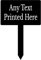 1stclassgifts Personalised Garden Stake Spike Marker Tree Marker Sign (Black, 19cm x 28.7cm, Aluminium)