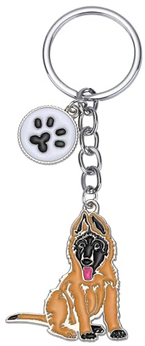 WEWAYSMILE Porte-Clés Chien, Porte-Clés En Métal Petit Chien, Porte-Clés En Métal Chiot Mignon, Pour Décoration Porte-Clés De Voiture, Cadeau Personnalisé