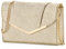 VASCHY Clutch Bag for Women,Fashion Envelope Evening Small Formal Handbag Fold-over Crossbody Shoulder Bag Wedding,Party Golden Glitter