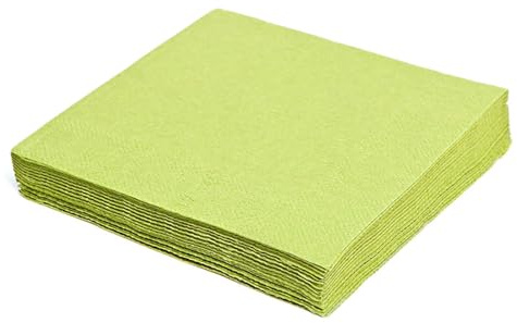 250 Servietten Restauranttücher Tischservietten PAP 24x24cm 1/4 Falz 2-lagig nach Wahl (Kiwi)