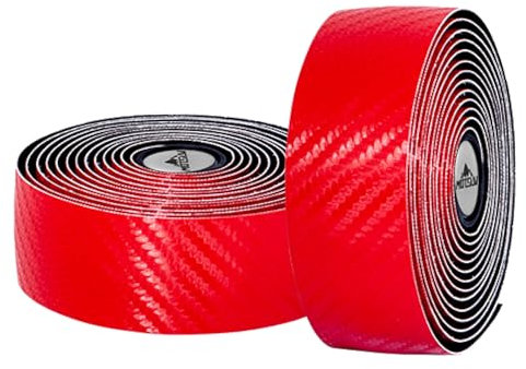 Azarxis Fahrrad Lenkerband 2 Stück, Lenkerbänder, Atmungsaktives Lenkerband für Fahrradgriff Rennrad Radfahren (01 Rot)