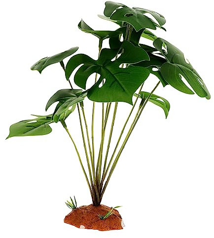 Milisten Plantes d'aquarium artificielles amphinobi Plantes artificielles décor d'aquarium Plantes de Paysage de Terrarium Accessoires pour réservoirs de Reptiles décor de Terrarium résine