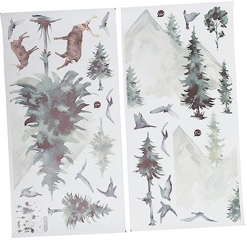 Cabilock Lot De 2 Feuilles De Stickers Muraux En Forme De Plume Décorations Murales Pour Salon Chambre À Coucher Autocollants De Peinture De Paysage Esthétique