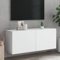 FENLAX Armadio da parete per soggiorno, bianco, 100 x 30 x 41 cm, in legno versatile, resistente all'umidità, studio, bagno, libreria, mobile pensile