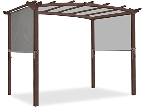 Waterproof Pergola Replacement Canopy for 3x2.4m Structure Universal Shade Cover in Grey Color