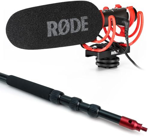 Rode Videomic NTG Microphone with Boompole
