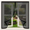 Zanzariera Magnetica Finestra 113 x 77 cm Traspirante Aria Fresca Anti Zanzare Zanzariera Magnetica Finestra Apertura e Chiusura Silenziosa per Porta Balcone, Nero