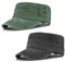 SAIIURV 2 Stücke Unisex Military Cap, Gewaschene Baumwolle, Militärmütze mit Gebogenem Schirm, Sonnenmütze, (DE/NL/SE/PL, Alphanumerisch, Einheitsgröße, Schwarz, Grün)