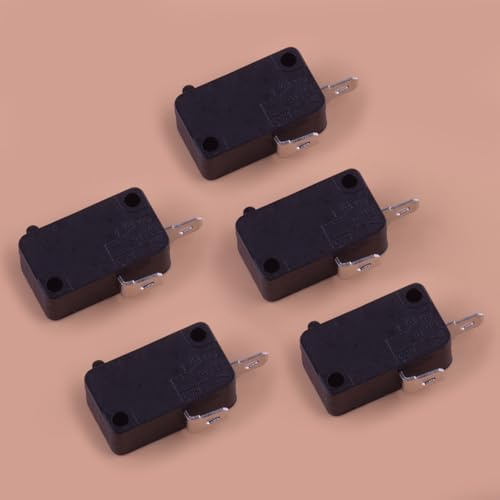 5pcs/Set Micro Switch 2Pins for Air Fryer XL Power XL Vortex KW7-0 16A 125V Kitchen Microwave oven Washing Machine