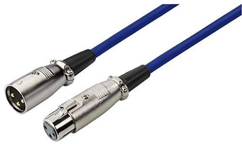 Img Stage Line MEC-100/BL Mikrofonkabel (XLR-Stecker / XLR-Kupplung) 1m blau