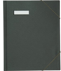 Elba Eckspannmappe A4 PVC kaschiert schwarz