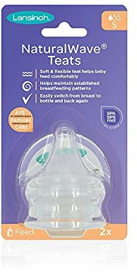Lansinoh NaturalWave Slow Flow Teats (Pack of 1)