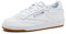 Reebok Damen Club C 85 Laufschuhe Sneaker, Weiã Hellgrau Gummi, 39.5 EU