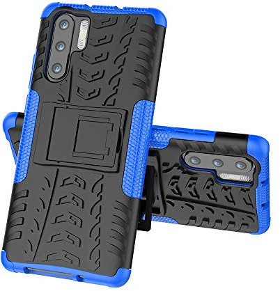 MRSTER Huawei P30 Pro Hülle, Outdoor Hard Cover Heavy Duty Dual Layer Armor Case Stoßfest Schutzhülle mit Ständer Handyhülle für Huawei P30 Pro. Hyun Blue