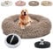 JRUI hundebetten für große Hunde waschbar- hundebett hundekissen katzenkissen- hundesofa- hundekörbchen katzenkörbchen- Rund plüsch flauschig Haustierbett