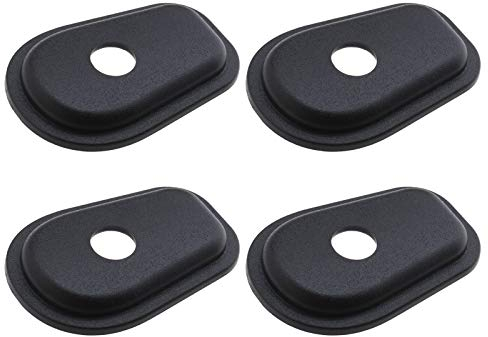 Create idea 4 Stück vordere und hintere Motorrad-Blinker-Adapter Abstandshalter schwarz kompatibel mit YZF-R6 YZF600 YZF1000 Thunderace FZ1000 MACHEN FZ600