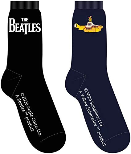 Spike Leisurewear The Beatles Yellow Submarine Cotton-Rich 2-Pack Socks Set