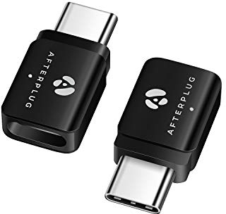 Afterplug USB C Extension Adapter, USB C Male to USB C Female Adapter, Thunderbolt 3/4/5 Extender up to 40Gbps, 8K@60Hz Video, 240W PD, for USB C Devices, 2-Pack (Black)