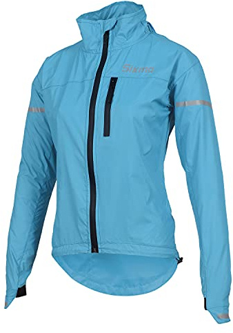 Sikma WOMEN GIRLS CYCLING JACKET LADIES RAIN COAT FEMALE WATERPROOF WATER RESISTANT JACKET RUNNING CASUAL TOP OUTDOOR …