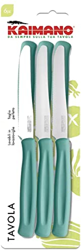 SICIGNANO Kaimano Lot de 6 couteaux de table, couleur avio,