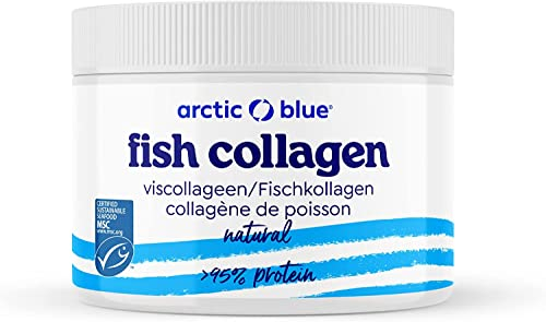 Arctic Blue Marine Kollagen Pulver – 150g – MSC-Zertifiziert - reines arktisches Fisch Kollagen mit Kollagenhydrolysat – ohne Geschmack