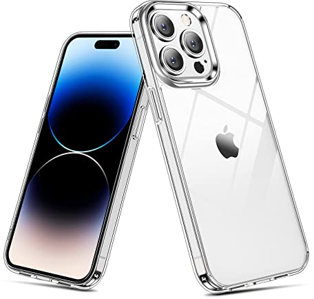 UNBREAKcable Case for iPhone 14 Pro Crystal Clear, [Anti-Yellowing] Shockproof Protective Transparent Phone Case for Apple 14Pro - 6.1 inch 2022, Soft TPU, Hard PC