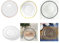 H Homedelight1234 Delight Design Glass Charger Plate Black/Gold, Silver & Rose Gold Rim Decorative Wedding Dinner Plate mats (Black, Pack of 6)
