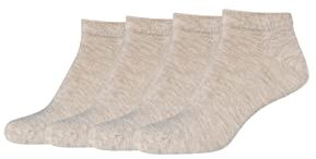 Camano Unisex Sneakersocken 4er Pack 41/46 nature melange