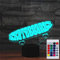 SUPERHONGJIHAO Nachtlicht für Kinder, 3D-Skate-LED-Lampe mit Fernbedienung, 16 Farbwechsel Geburtstagsgeschenk für Kinder