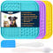 LUKITO 3 Stück Leckmatte für Hunde und Katzen, Leckmatte mit Saugnäpfen für Hundeangstlinderung, Katzen-Erdnussbutter Leckpad zur Langeweile, Hundeanreicherungsspielzeug, Hundeleckerli-Matte zum Baden
