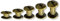 100 Set di Viti Chicago per Rilegatura, Kit di Rivetti a Vite 4/6/8/10/14 mm per Cintura in Pelle, Vite di Rilegatura Rivetti Chiusure a Bottone Rivetti Chicago per Cuoio Bottoni Pelle Fai Da Te