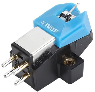 AT VM95C Dual Moving Magnet-Tonabnehmer, Ersatz-Phonographen-Tonabnehmer, Magnetischer Tonabnehmerstift mit LP-Stift, Magnetischer Kopf, Kompakt und Tragbar