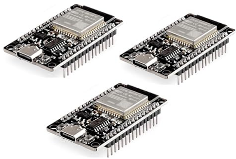 diymore 3 Stücke für ESP32 Nodemcu Development Board für ESP32 NodeMCU Module USB C 2.4 GHz WLAN WiFi Bluetooth CH340 Chip