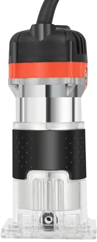 Pinuox 800W Oberfräse Professional Kantenfräse Multifunktionsfräse, 30000r/Min Rand Fräsmaschine Holzbearbeitung Trimmer, fur Holzverarbeitung, Möbelherstellung