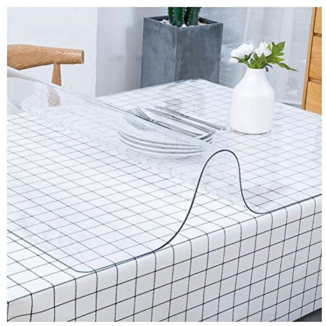 PVC Tovaglia Plastica Chiaro Impermeabile Fonoassorbente Sottopiatto Protezione Pavimento Tappeto Resistente All'olio Decorazione Domestica Protezioni Per Mobili ， Personalizzabile WXQTM(1.5mm,180x250