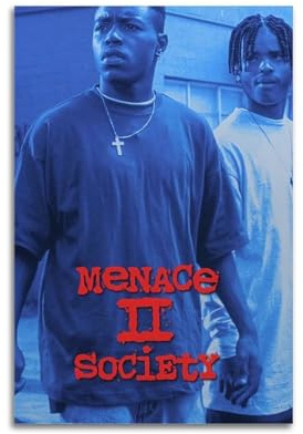 AEUYWQHKEKG Poster Menace II Society, ästhetisches Vintage-Wandkunst, Leinwandposter, dekoratives Gemälde, Wohnzimmer, Schlafzimmer, Dekoration, 20 x 30 cm, ungerahmter Stil