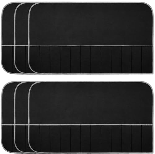 NONDK Silver Storage Bags Silver Storage Cloth Felt Flatware Organizer Anti Tarnish Silver Protector Bags 6Pcs