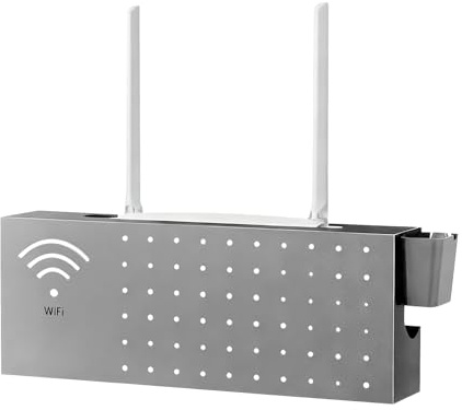 Router Abdeckung Multifunktionale Wandmontage Kohlenstoffstahl Abdeckung