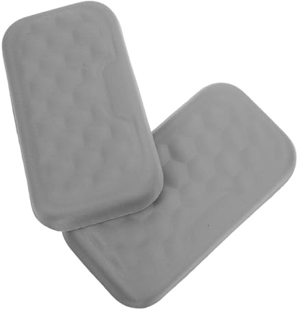DIKACA 2pcs Laptop Wrist Rest Pad Mouse Pad Computer Desk Computer Mouse Laptop Wrist Protector Office Desk Wrist Rest Memory Foam Ergonomic Grey