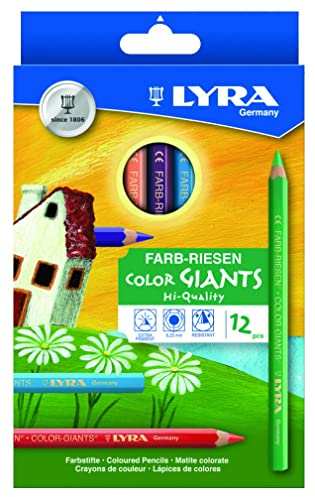 LYRA 3941120 Farb-Riesen Kartonetui mit 12 Farbstiften, Sortiert