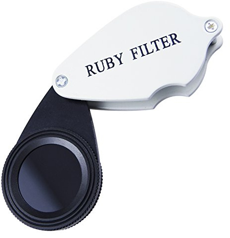 Foldable Ruby Filter Identification Tool for Emerald and Gemstones