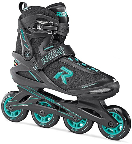 Roces Damen Icon Inliner, Black/Aqua, 37