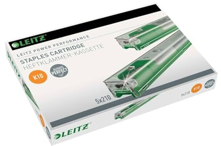 Leitz Heftklammern, robust, Grün, 5 Stück