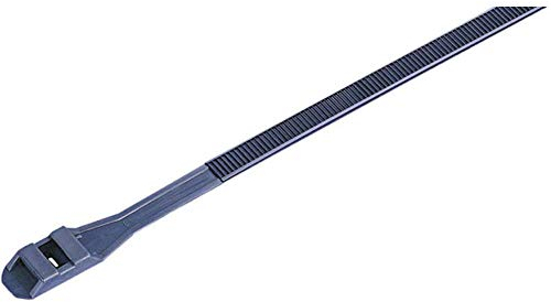 TRU COMPONENTS 1592900 TC-DLR360BK203 Kabelbinder 360 mm 9 mm Schwarz mit Doppelkopf, UV-stabilisiert 100 St.