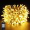 YOSION LED Christmas Lights, String Fairy Lights On Clear Cable with 12 Modes,Timer,Ideal for Home Christmas Halloween Wedding Party (200 LEDs, Warm White)