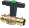 Viega Easytop-Kugelhahn aus Rotguss, Serie 2275, DN 32, 35 mm