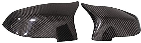 Ricoy Lot de 2 coques de rétroviseurs latéraux en fibre de carbone